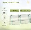 Portable Tunnel Greenhouse with 4 Zippered Doors – 13 x 3 x 2.5 ft