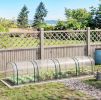 Portable Tunnel Greenhouse with 4 Zippered Doors – 13 x 3 x 2.5 ft