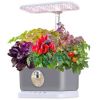 6-Pod Smart Hydroponic Herb Garden with Mini Aquarium Base