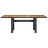 Dark Grey and Brown Garden Table