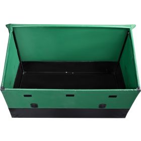 VEOVR Outdoor Storage Box with Galvanized Frame & Waterproof PE Tarpaulin – 150 Gallon