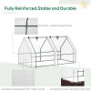 Portable Mini Tunnel Greenhouse with Large Zipper Doors – 6 x 3 x 3 ft