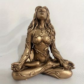 Mini Mother Earth Gaia Goddess Resin Statue