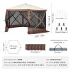 Pop‑Up Screen Gazebo Tent, 6‑Sided Sun Shelter with Removable Privacy Panels & Mesh Windows – 11.5 x 11.5 ft