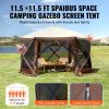 Pop‑Up Screen Gazebo Tent, 6‑Sided Sun Shelter with Removable Privacy Panels & Mesh Windows – 11.5 x 11.5 ft