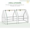 Portable Mini Tunnel Greenhouse with Large Zipper Doors – 6 x 3 x 3 ft