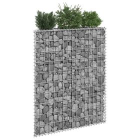 Gabion Raised Bed – Silver Galvanized Steel – 31.5" x 7.9" x 39.4"