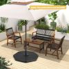 4‑Piece Fillable Umbrella Base Set for Patio & Poolside