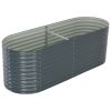Garden Raised Bed – Galvanized Steel, Gray 94.5" x 31.5" x 31.9"