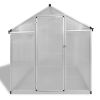 Silver Aluminum Greenhouse with Polycarbonate Panels – 49.4 sq. ft.