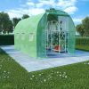 Green PE Mesh Greenhouse with Galvanized Steel Frame