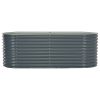 Garden Raised Bed – Galvanized Steel, Gray 94.5" x 31.5" x 31.9"