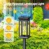 6-Pack Solar Decorative Pathway Stake Lights – Auto On/Off, IP65