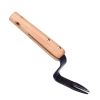 Manual Root Lifter Lawn Weeder with Wood Handle