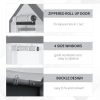 Outdoor Walk‑In Tunnel Greenhouse with Roll‑Up Windows & 2 Zippered Doors – 8 x 6 x 7 ft