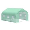 Outdoor Portable Walk‑In Tunnel Greenhouse with Windows – 11.5 x 10 x 7 ft