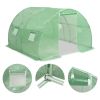 Large Green PE Mesh Greenhouse with Galvanized Steel Frame