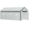 Large Walk‑In Greenhouse with Roll‑Up Door & 8 Closeable Windows – 20 x 10 x 9 ft