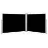 Side Awning – Black Polyester with PU Coating – 55.1" x 393.7"