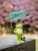 Outdoor Frog Resin Statue – Garden Courtyard Décor, Female Gardening Gift