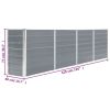 Large Grey Galvanized Steel Raised Garden Bed – Durable