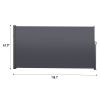 Retractable Side Screen Awning – UV-Resistant Waterproof Patio Privacy Screen – Dark Gray