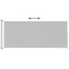 Patio Retractable Side Awning – Cream, 78.7" x 0–196.9"