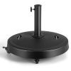 51 lb Outdoor Umbrella Base with Wheels & Handles – 20.5 in
