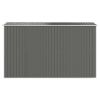 Garden Shed – Light Gray Galvanized Steel 75.6" x 140.6" x 87.8"