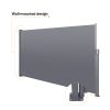 Retractable Side Screen Awning – UV-Resistant Waterproof Patio Privacy Screen – Dark Gray