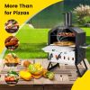 2‑Layer Outdoor Pizza Oven with Removable Rack & Folding Legs