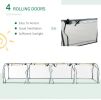 Portable Tunnel Greenhouse with 4 Zippered Doors – 13 x 3 x 2.5 ft