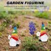 Garden Rainbow Gnome Resin Statue – Faceless Mini Decor