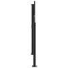 Retractable Side Awning – Anthracite 55.1" x 472.4" (Steel & Aluminum Frame)