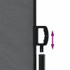 Retractable Side Awning – Anthracite 55.1" x 393.7"