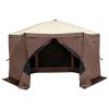 Pop‑Up Screen Gazebo Tent, 6‑Sided Sun Shelter with Removable Privacy Panels & Mesh Windows – 11.5 x 11.5 ft