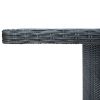 Dark Grey and Black Garden Table