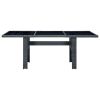 Dark Grey and Black Garden Table