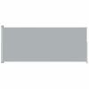 Patio Retractable Side Awning – Gray – 78.7" x 196.9"