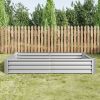 6' x 3' x 1' Raised Garden Bed – Silver Corrugated Metal