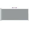 Patio Retractable Side Awning – Gray – 78.7" x 196.9"