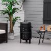 3‑in‑1 Vertical Charcoal Smoker Grill & Fire Pit – Dual Cooking Areas