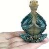 Meditating Sea Turtle Sculpture – Tranquility Garden Yoga Statue