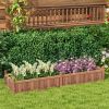 Divisible Wooden Planter Box with Corner Drainage and Liner-91" x 24" x 16"