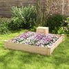 49" x 49" x 10" Raised Garden Bed with Compost Bin