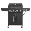 4‑Burner Propane Gas Grill with Side Burner – 425 sq in Cooking Area, 52,000 BTU