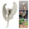 Sorrow Angel Statue – Pure White Winged Sculpture for Home & Garden