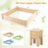 49" x 49" x 10" Raised Garden Bed with Compost Bin