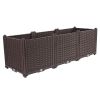 SOGA 120 cm Deep Planter Box with Legs – Durable Plastic Garden Bed