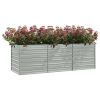 Garden Raised Bed – Galvanized Steel, Silver 94.5" x 31.5" x 30.3", Open Bottom